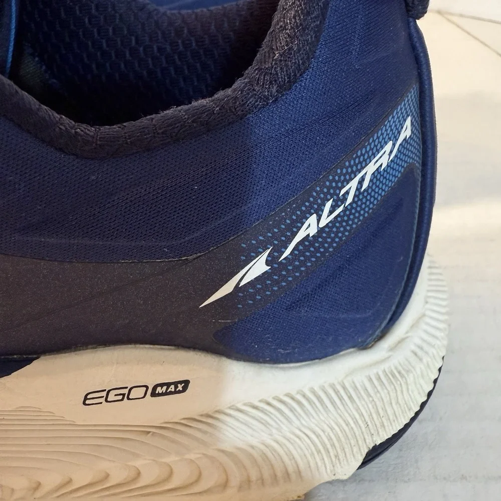 Altra Paradigm 6 Mens 12 Running Shoes Blue White ALOA5471424‎ Fast Shipping